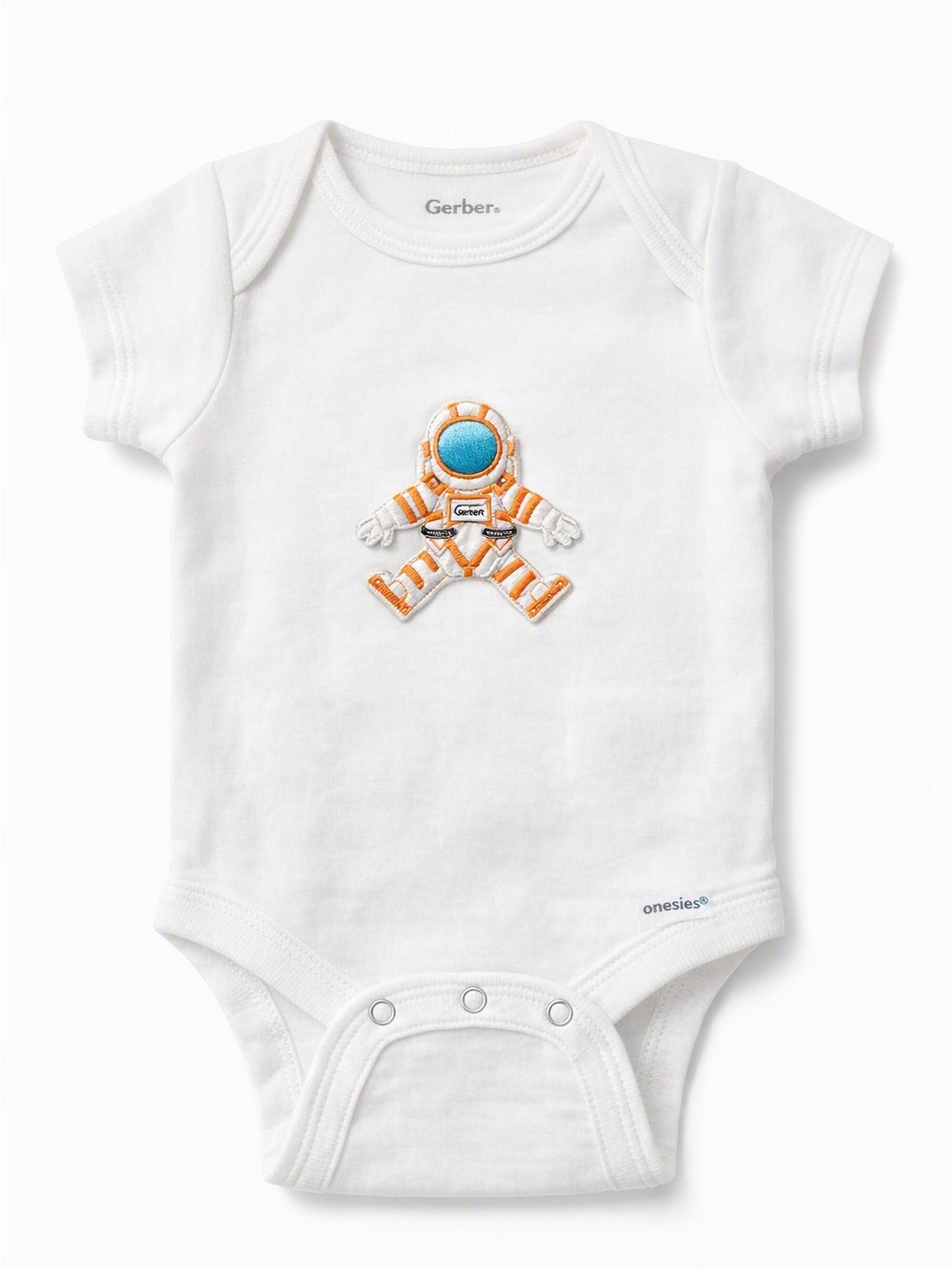 🚀 Handmade Astronaut Baby Onesie – Newborn/Infant
